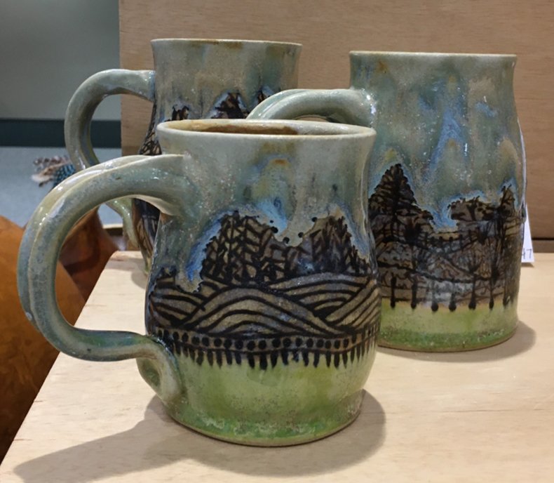 POTTER ELLEN HONES-MARTIN will demonstrate her potter process at the May 2 WPCA Lunch with Art event.